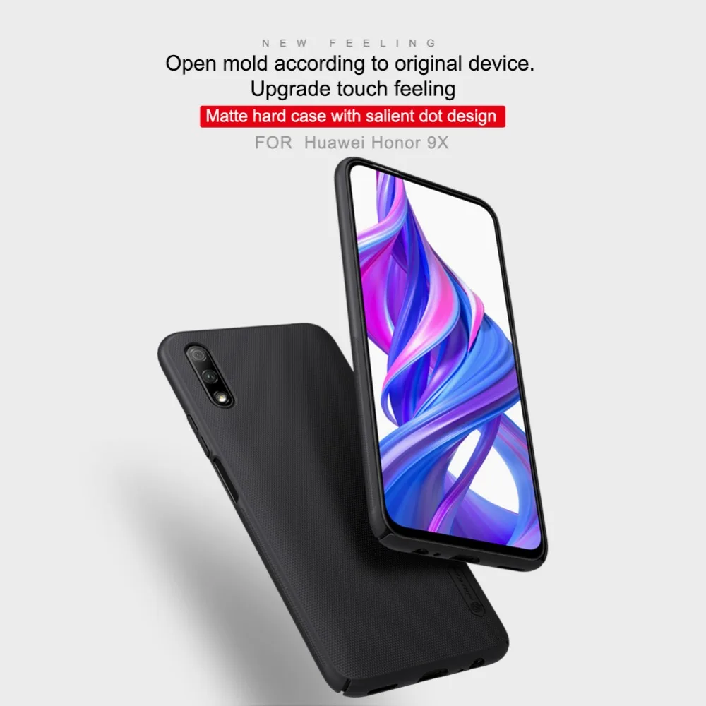 Для huawei Honor 9x чехол Honor 9x чехол NILLKIN Супер Матовый щит задняя крышка Чехлы Honor 9X Pro с подарочным держателем для телефона