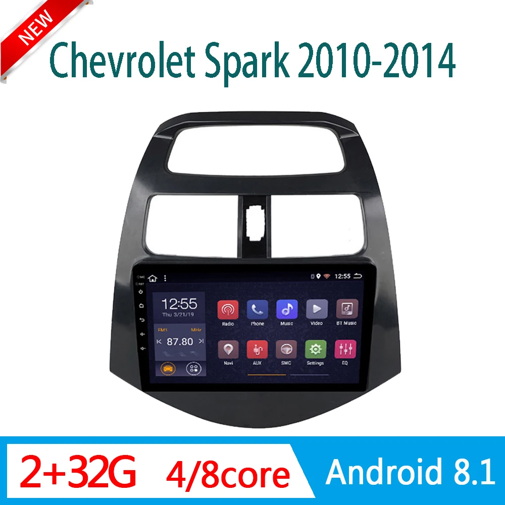 Автомагнитола для chevrolet spark 2010 2014 мультимедийная система DVD плеер GPS навигация DSP RDS