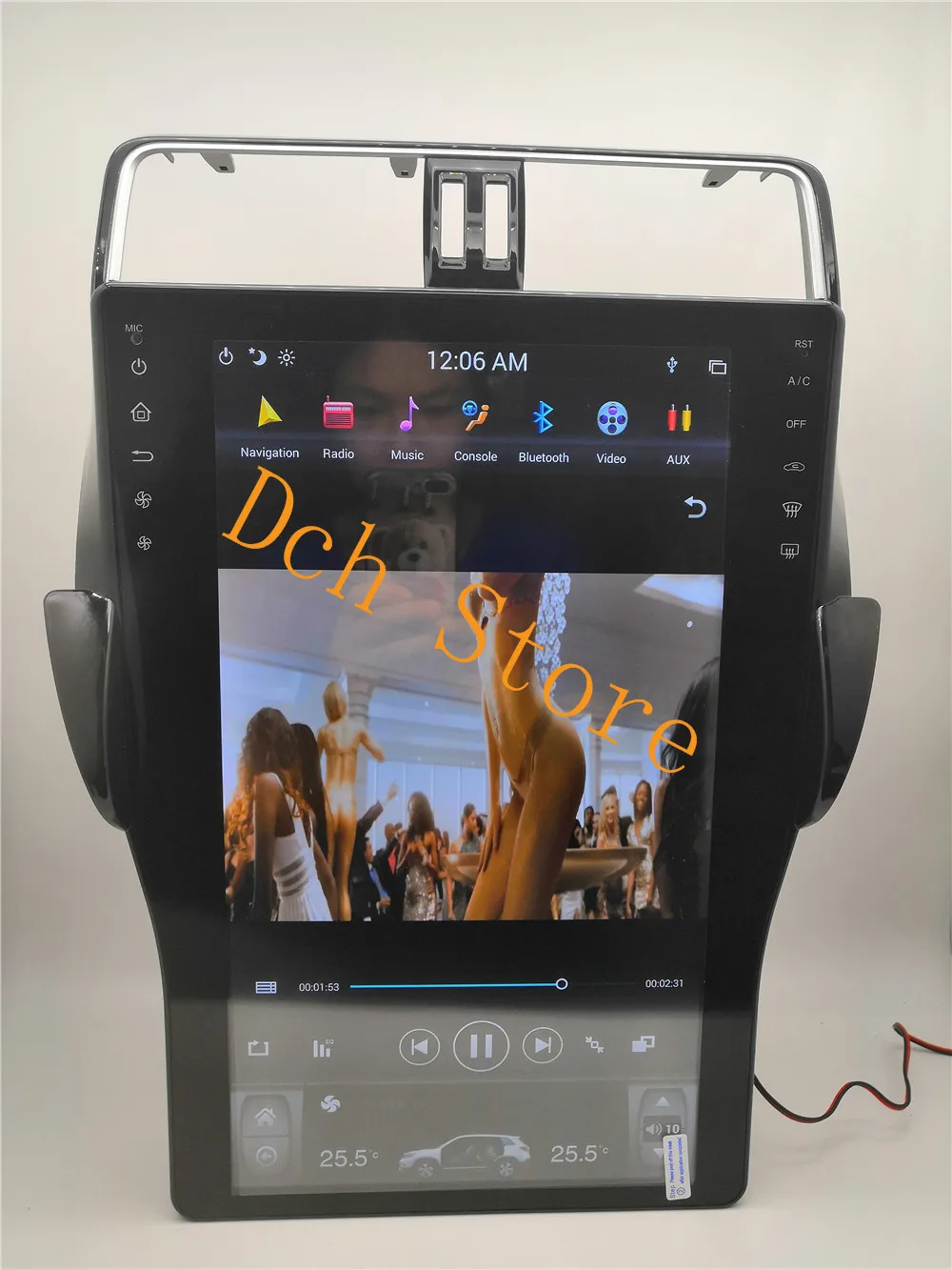 Вертикальный автомобильный DVD плеер tesla style 16 дюймов Android 9 0 GPS навигация для Toyota Land