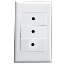 Настенная пластина с 3x3,5 портами для наушников Белая настенная Лицевая панель для кабельной системы услуги интегрированная проводка Работает