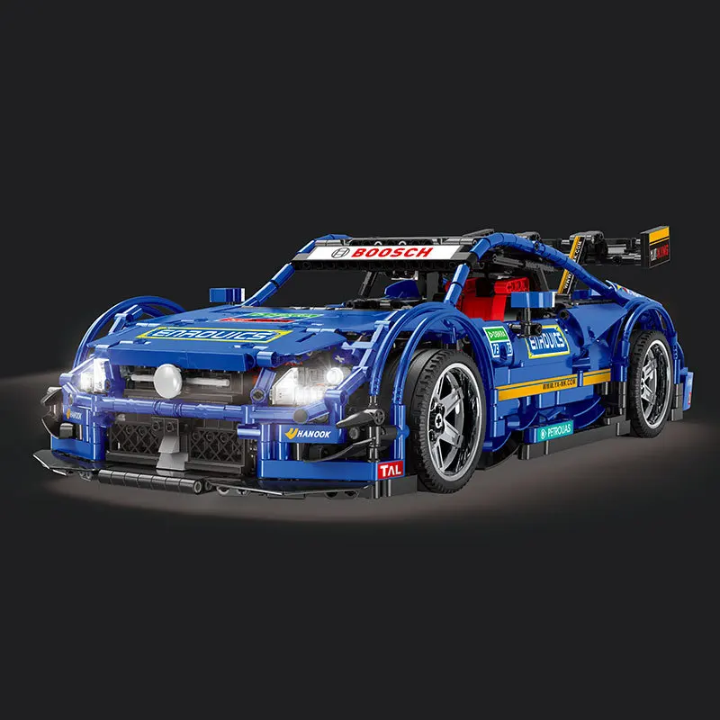 

13073 Science And Technology Series 1: 8 C63 Sports Car 2.4G Remote Control/APP Remote Control Two Modes Educational Assembled B