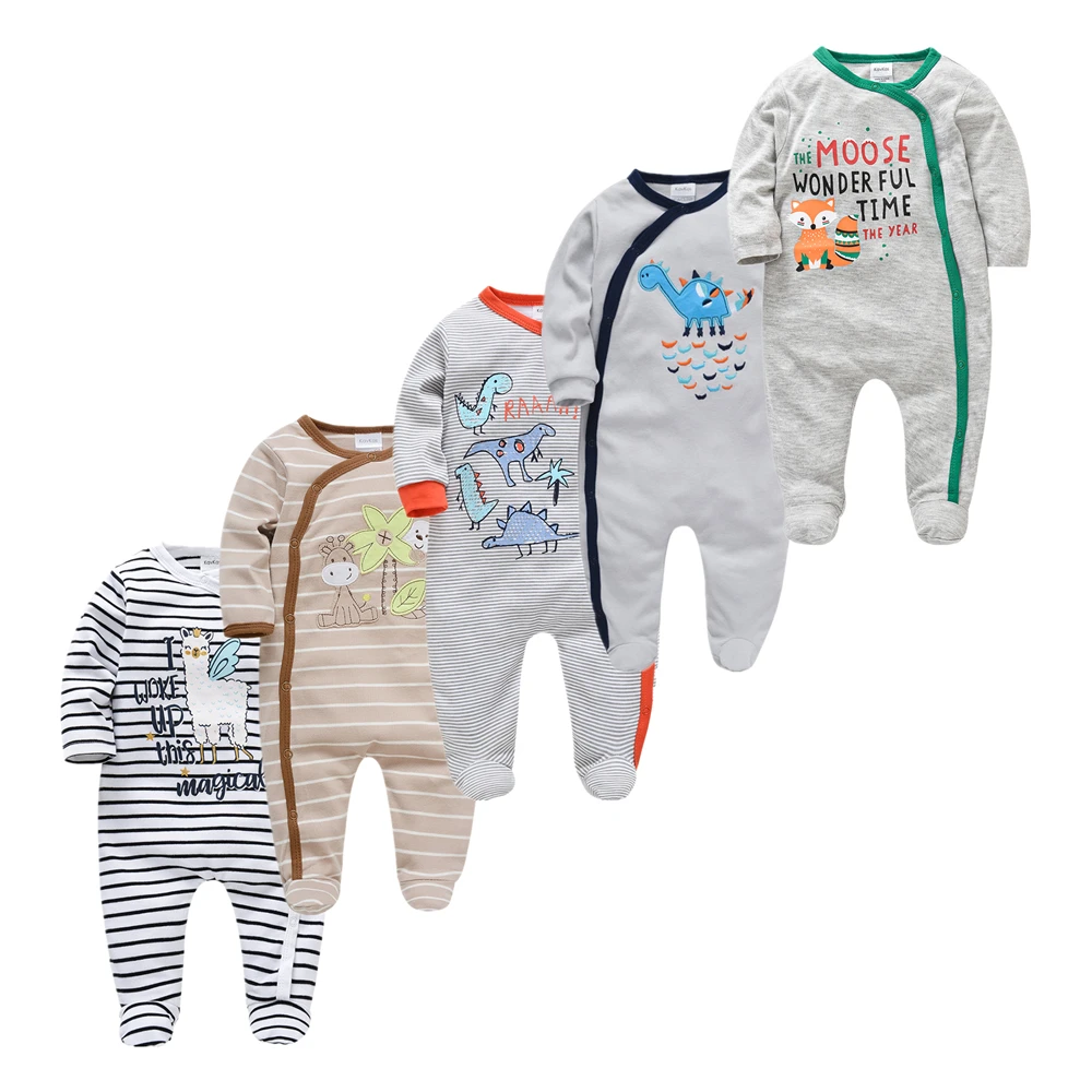 Пижама для новорожденных мальчиков roupas bebe fille Хлопковые комбинезоны младенцев