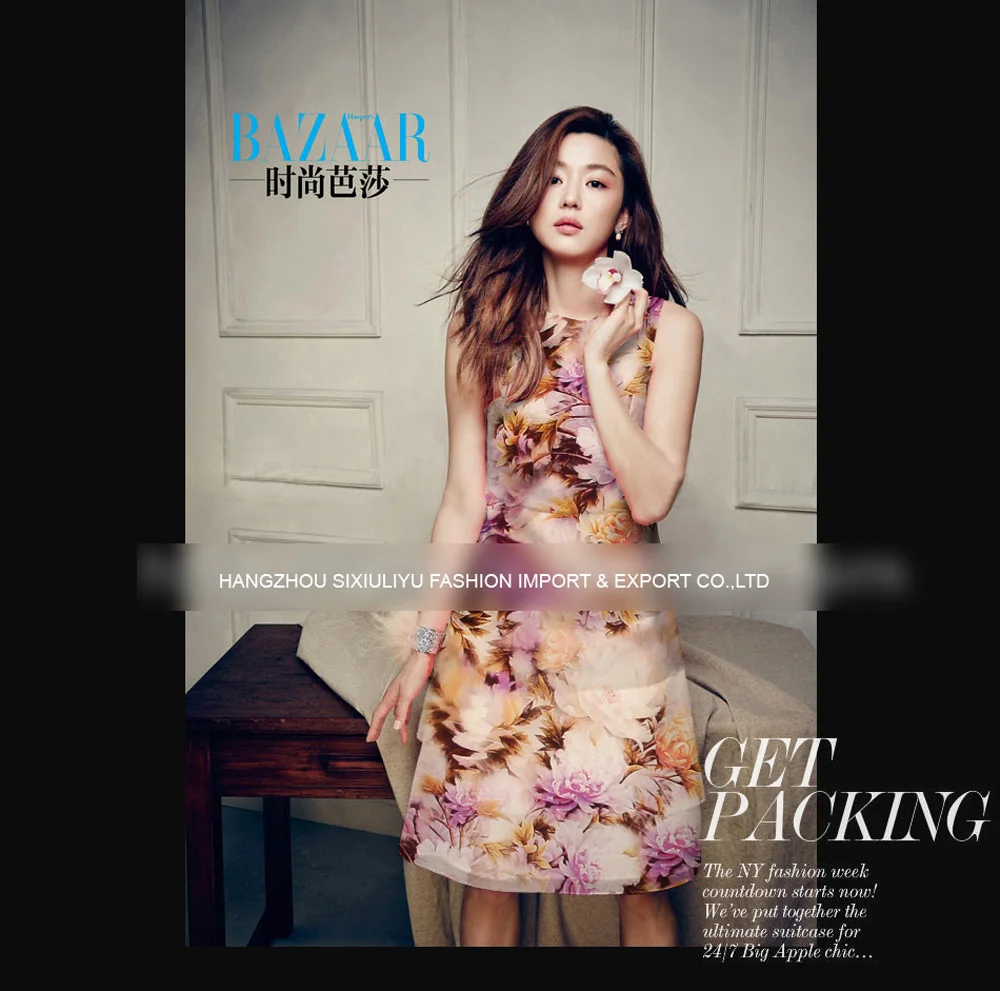 Принт шелковая органза атласная ткань 135 см ширина 14momme