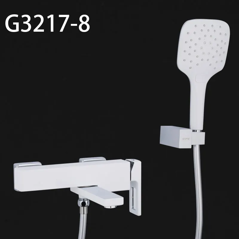 GAPPO смеситель для ванны, смеситель для душа, набор для ванной, верхний дождевой душ, настенный водопад, душевая головка, краны - Цвет: G3217-8