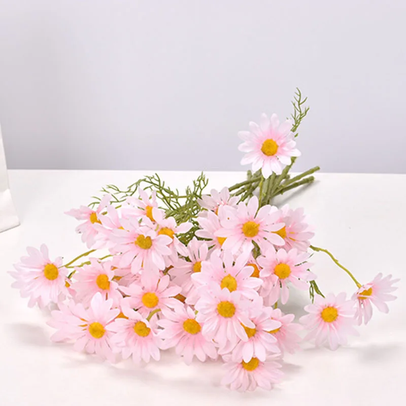 Artificial Daisy Flowers Home Decor Accessories Fake Flowers Living Room Party Wedding Decoration Ouquet Mothers Day Gift