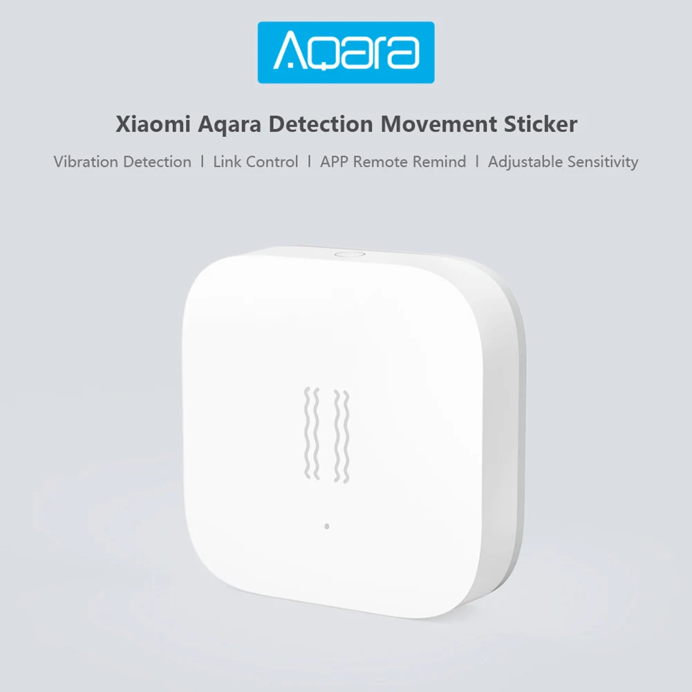 

Vibration Sensor Motion Detectors Remote Alarm ZigBee For Mi Home APP White Wireless Buzz Warning Alarm Detector