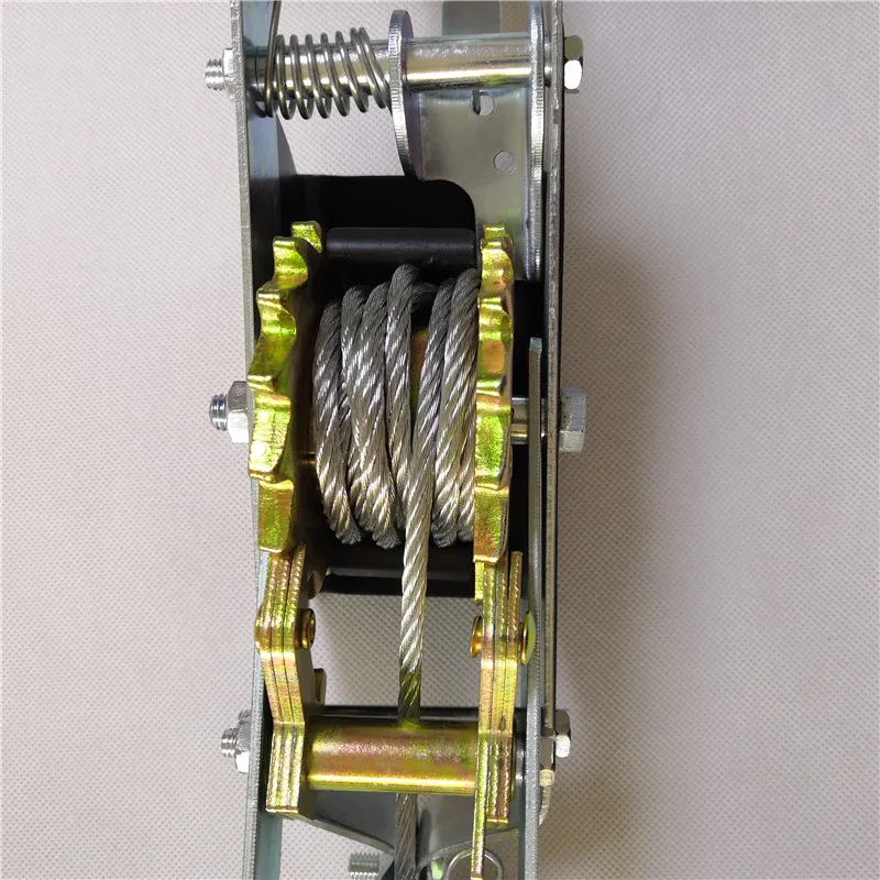 Ha4257003039641c2b08c61b8f60b178aN 1-4 Ton Wire Rope Ratchet Hand Power Puller Tighten Tool Steel Cable Gear Winch Puller Mini Tightener Double Hook Lifting Tools Mallzona