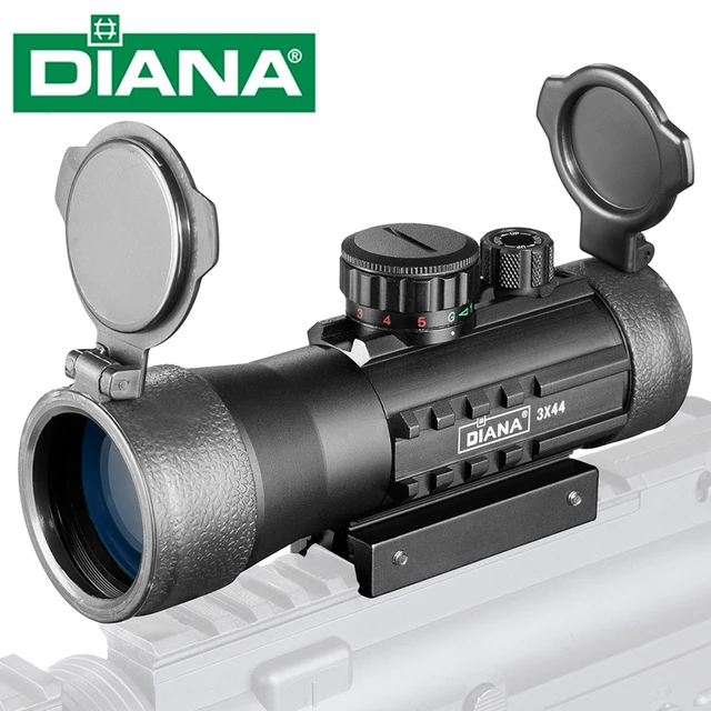 Mira Telescópica De Punto Rojo Y Verde DIANA 3X42, Mira Telescópica Óptica  Táctica Compatible Con Miras De Rifle De Riel De 11/20mm Para Caza Por  Loukang1, 27,05 €