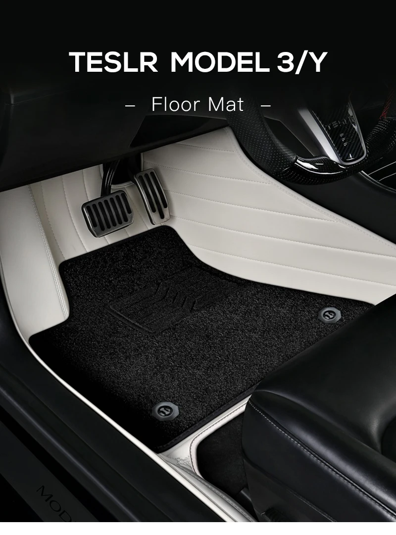 Double Layers ECO Leather Material For Tesla Model 3 Tesla Model Y