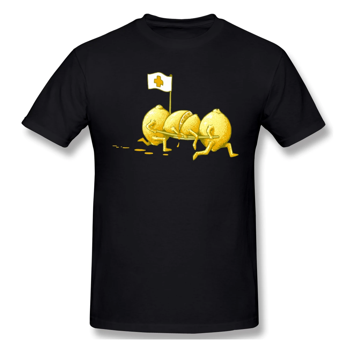 

LEMON AID black T Shirt homme T-Shirt Tees Pure Cotton Amazing Short Sleeve plus size best gift
