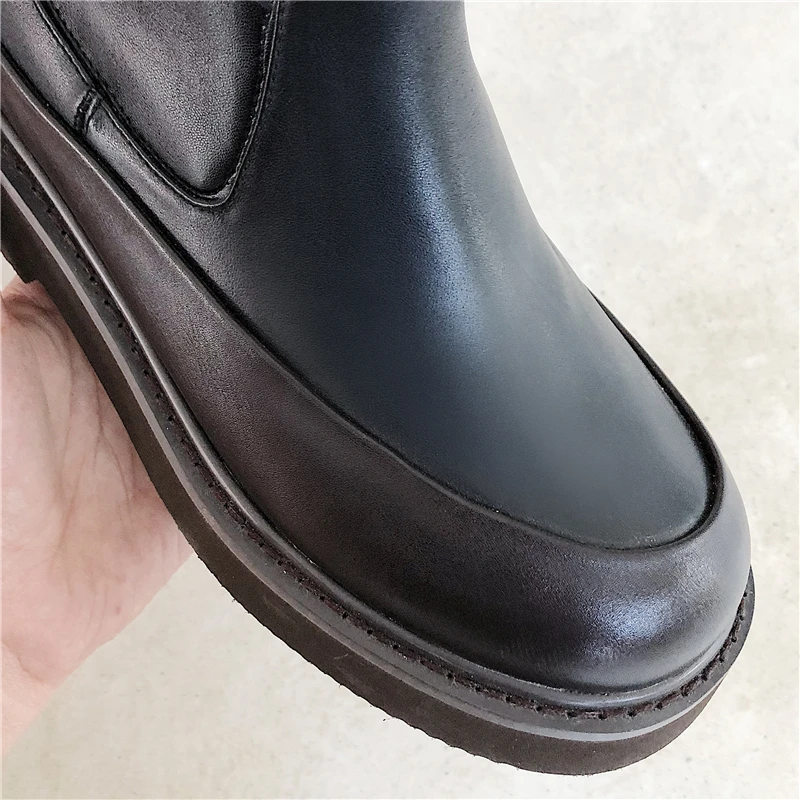 Высокие Сапоги выше колена на платформе; botas Mujer; рыцарские сапоги черного цвета с эластичным ремешком; пикантная Клубная обувь для выпускного; облегающие высокие сапоги