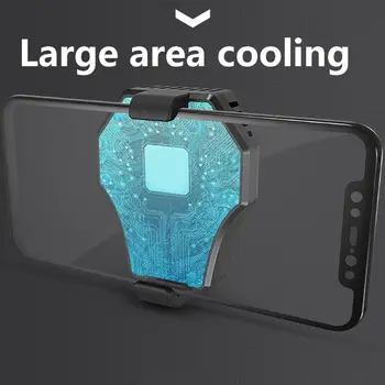 

Portable Mobile Phone Cooler Cooling Fan Radiator Game Pad Holder Bracket for iPhone Hua-wei Xiao-mi Smartphones