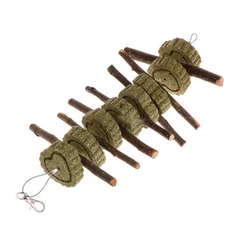 

Creative Pet Hamster Toy Natural Apple Tree Branch Teeth Grinding Grass Hanging Cage Toy Rabbit Chinchilla Small Animal Supplies