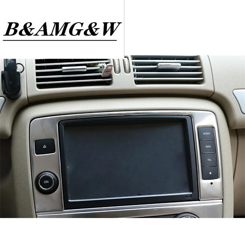 

Car Styling Center Control Navigation Screen Protection cover Sticker Trim Panel for Mercedes Benz R Class W251 R300 320 350 400