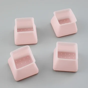 

4pcs Silicone Chair Leg Caps Non-slip Table Foot Dust Cover Socks Floor Protector Pads Chair Mats