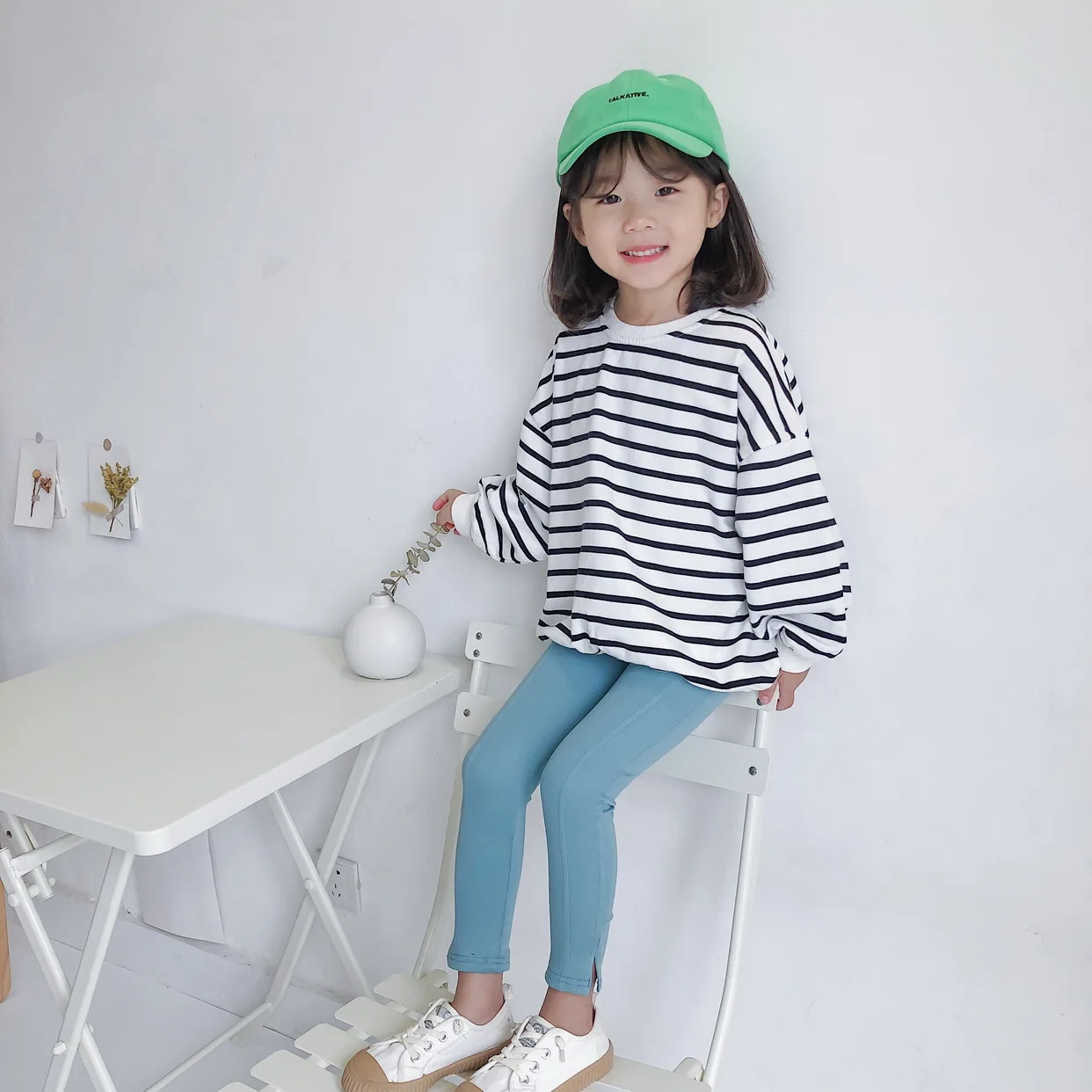 2019ins Autumn And Winter Versitile Fashion kai jiao Fork Design Girls Candy-Colored Run Leggings