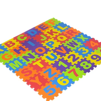 

72 Pcs EVA Foam Puzzle Mats Kids Floor Mats for Children Pattern Letter Number Carpet Crawling Mats