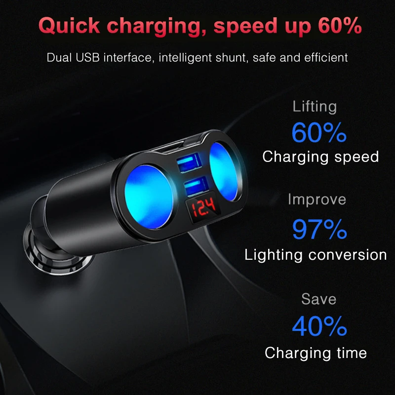 USB разветвитель со светодиодной подсветкой и двумя портами|Зажигалка| |