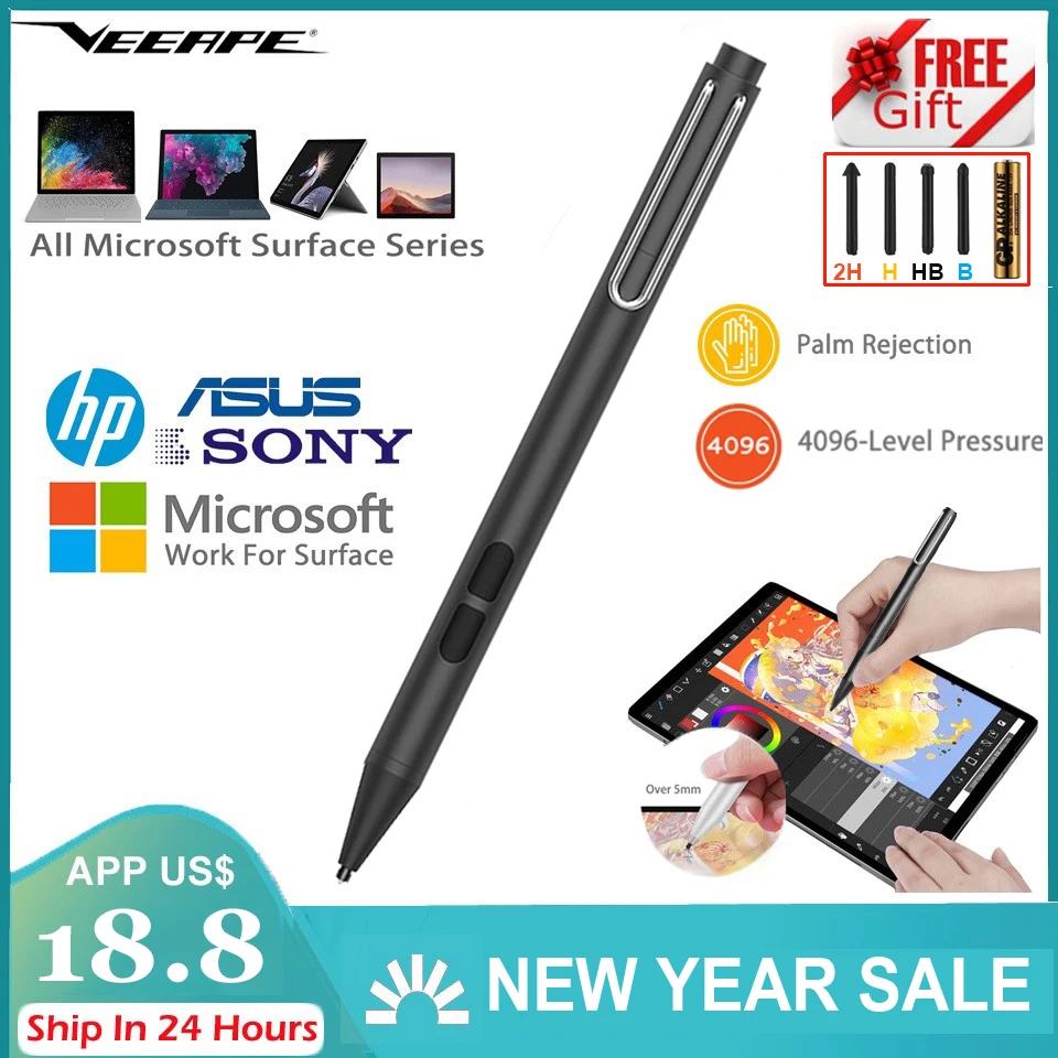 Активный стилус для Microsoft Surface 3 Pro 4 5 Book GO студийный ноутбук HP ENVY X360 ASUS Vivobook DELL Acer |