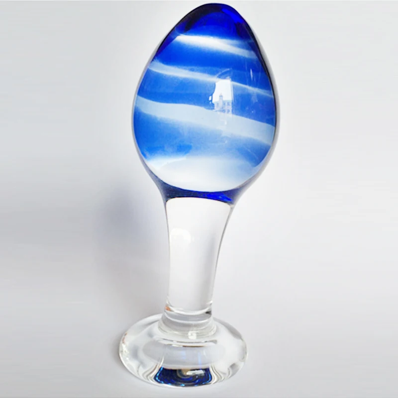 4.5cm Big Anal Plug Crystal Glass Butt Pyrex Dildo Male Masturbator Gay Man Head Column Sex Toys | Красота и здоровье