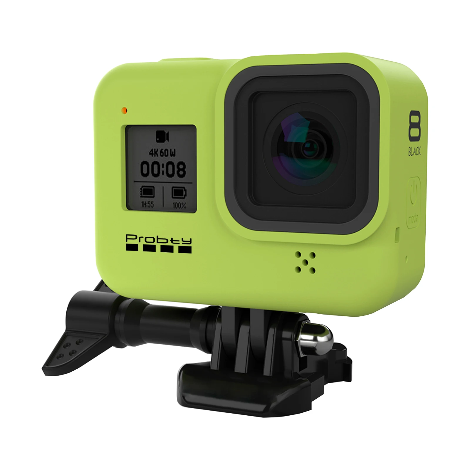 GoPro Hero 8 블랙 액세서리 케이스 GoPro Hero 8 블랙 히어로 카메라용 보호 실리콘 케이스 스킨