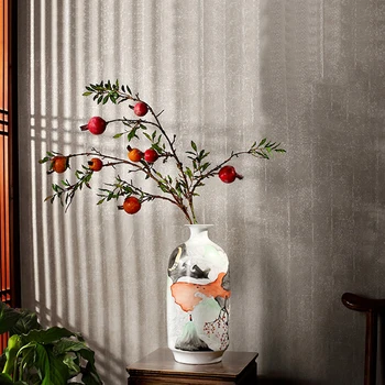 

YILUNXI ceramic vase decoration flower arrangement Chinese style hand-painted home living room desktop household craft