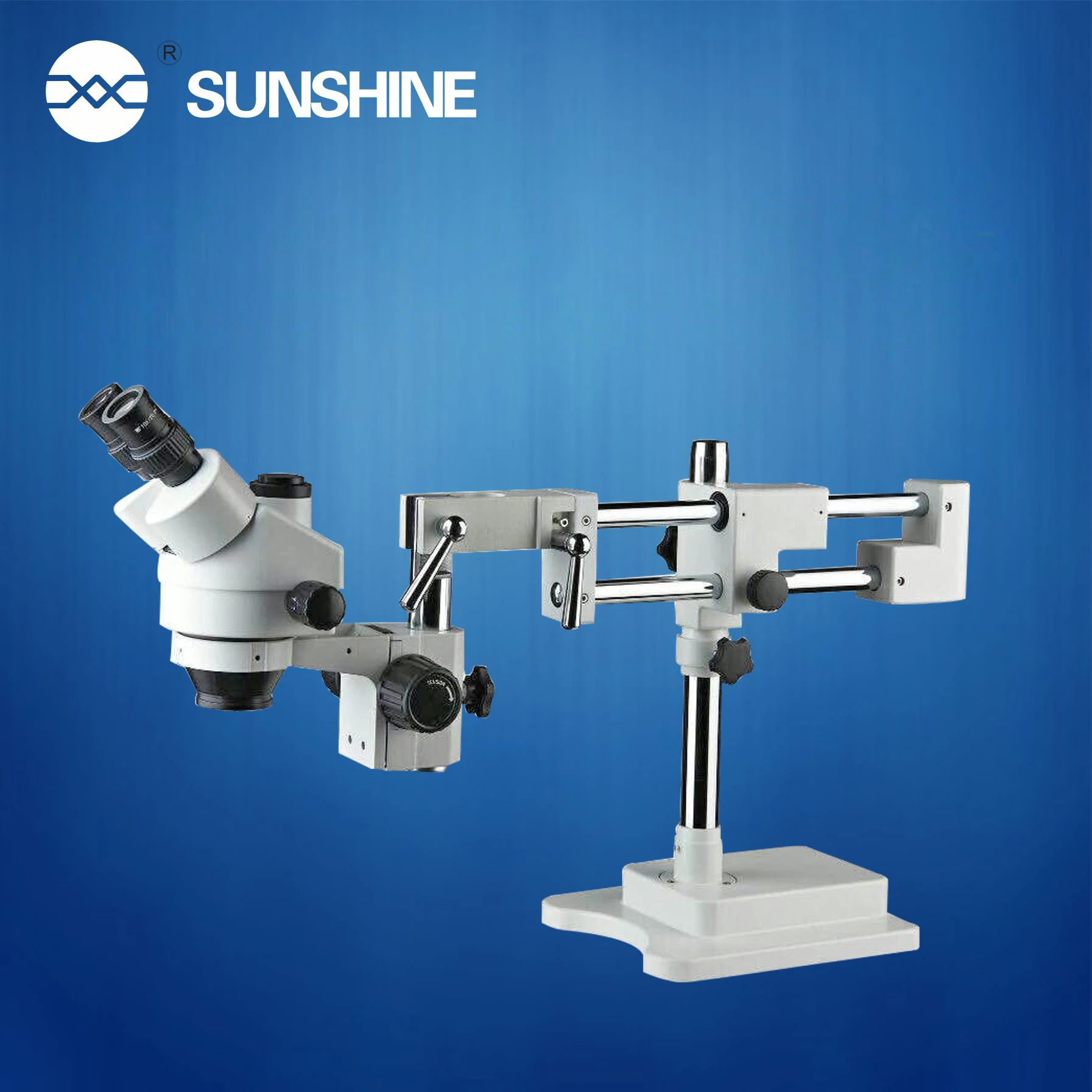 SUNSHINE SZM45T-STL2 микроскоп 7X~ 45X непрерывный зум Тринокулярный Стерео микроскоп для инструмент для ремонта мобильных телефонов