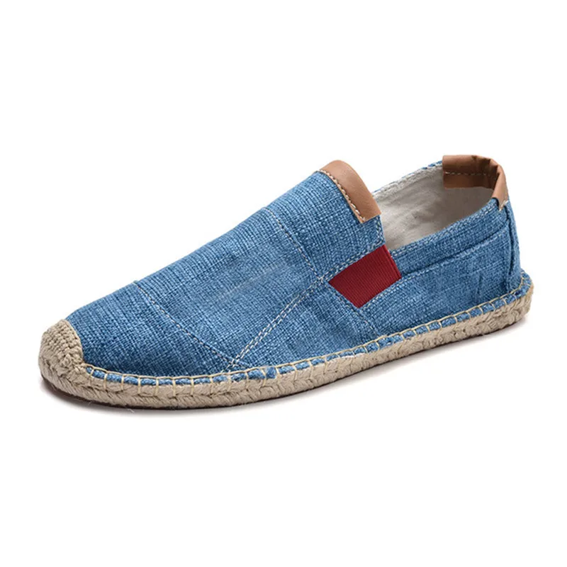 Casual Shoes Casual Loafers Mens Shoes Casual Male Breathable Canvas Casual Shoes Men Chinese Fashion Soft Slip On Espadrilles For Men Loafers