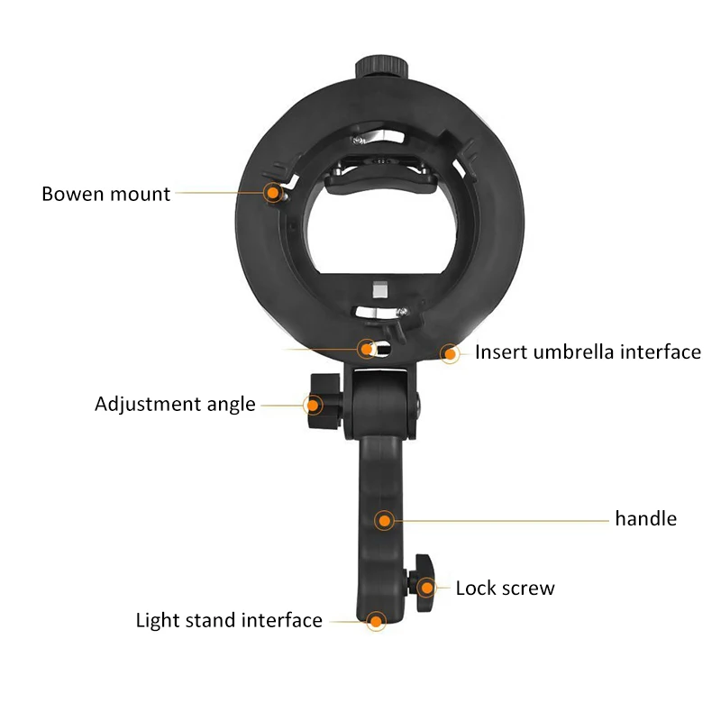 Кронштейн s типа Bowens S для вспышки Speedlite аксессуары фотостудии зонт софтбокса