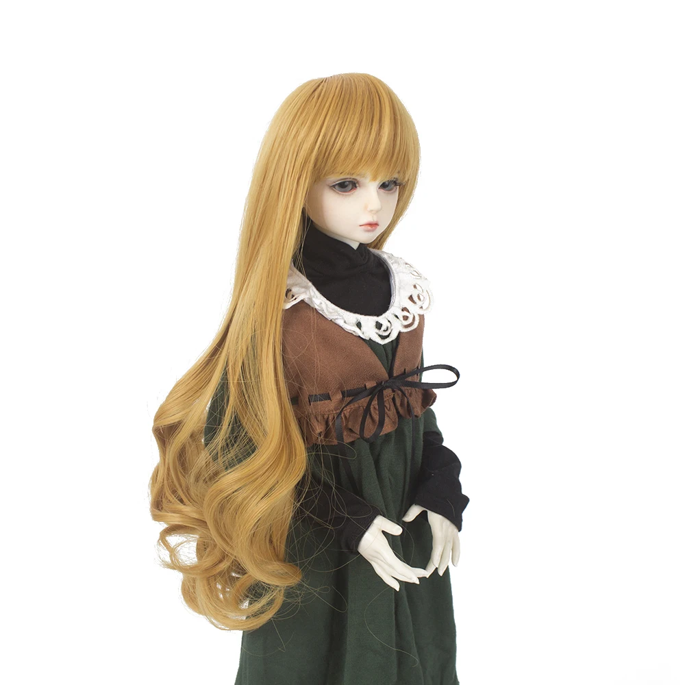 Aidolla BJD/SD кукольные парики длинные вьющиеся новые белые желтые Ombre born baby цветные волосы для 1/3 1/4 аксессуары для кукол