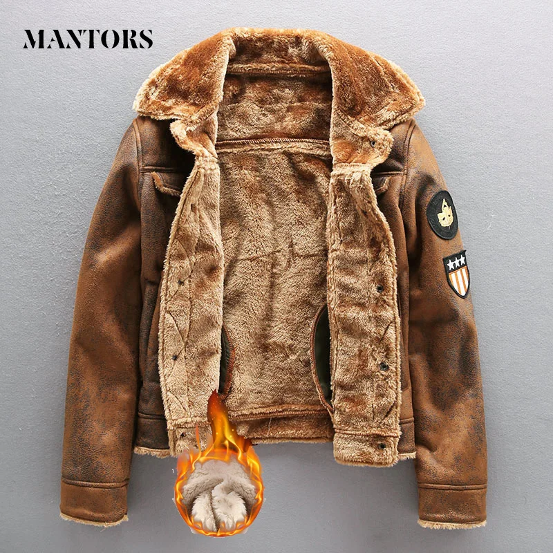 2021 Pu chaqueta hombres chaqueta gruesa caliente Bomber militar táctico chaquetas de cuero para hombre prendas de vestir de piel de abrigo hombre 4XL ropa