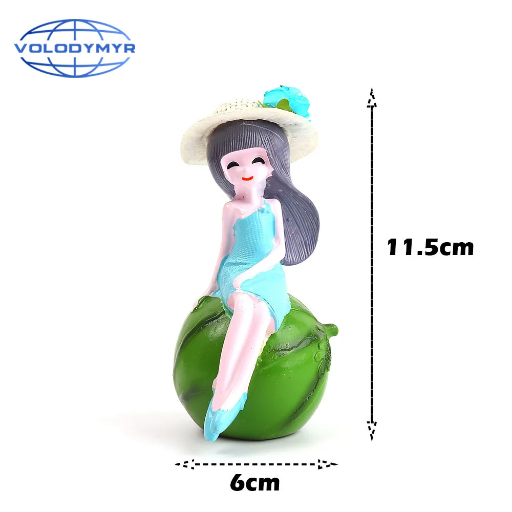 Арбуз девушка украшение автомобиля смолы игрушки для приборной панели девушка аксессуары орнамент украшения Подвеска Декор авто аксессуары