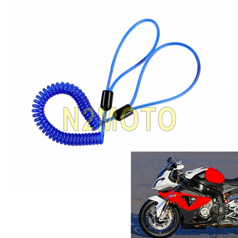 3 Color Motorcycle Disc Lock Security Reminder Cable 150cm Anti Thief