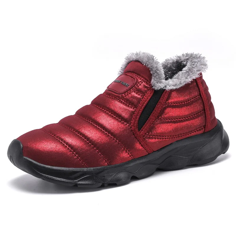 

2019 New Style Winter plus Velvet Snow Boots Trend Versatile COUPLE'S Short Cotton Boots Unisex Shoes M8216