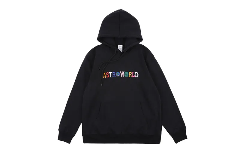 Трэвиса Скотта вышивка Astroworld Wish You was толстовки для мужчин и женщин высокое качество повседневные как можно скорее Рокки Травмированный Тур Мерч толстовки - Цвет: 1