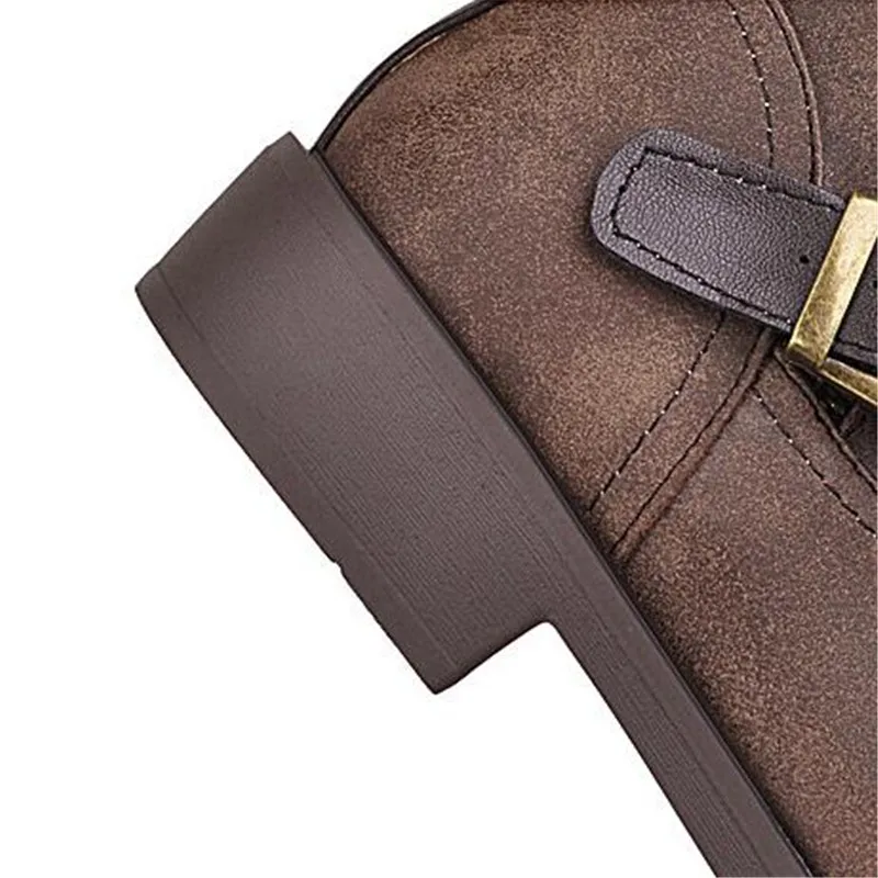 BBZAI New pattern Superior quality shoes woman Fashion 3cm Fur-in-one warm boots Pumps Round Toe Women's Boots USA 3-11 12