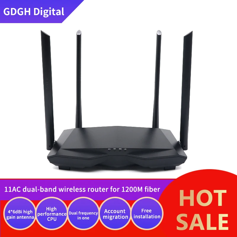 GLVISION GLC6 AC1200 2 4 ГГц/5 8 ГГц 11AC Беспроводной маршрутизатор Wi-Fi 10/100 м двухдиапазонный