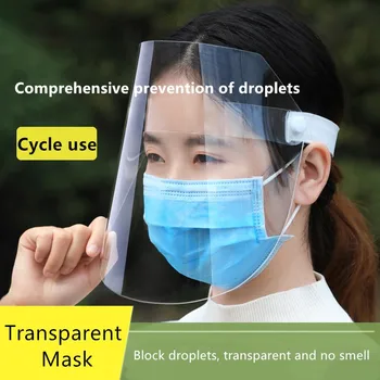 

3/5/8Pcs Transparent Mask Faceshield Saliva Catering Anti-fog Anti Bacteria Anti Bacteria Ventilative Chef Masks Full Screen