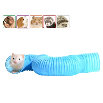 

Pink Pet Tunnel Guinea Pig Pipe Plastic Pet Exercise Pipe Hamster Sports Accessories