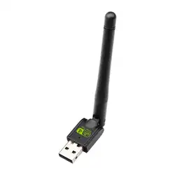 150 Мбит/с 2,4G беспроводной USB WiFi сетевой адаптер LAN Карта с антенной Бесплатный драйвер Поддержка беспроводной безопасности WiFi адаптер для