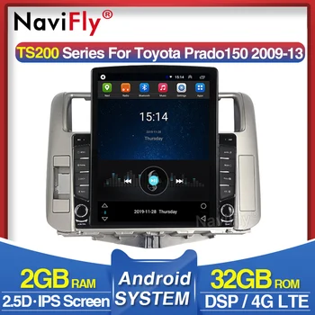 

Navifly Tesla style For Toyota Land Cruiser Prado 150 Car Radio Multimedia Video Player Navigation GPS Android 8.1 No 2 din dvd