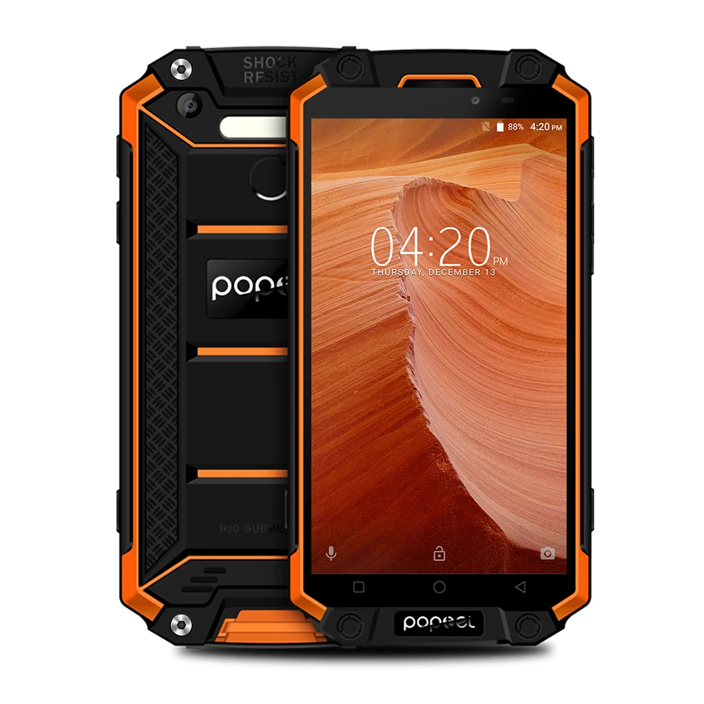 New version Poptel p9000max rugged cellphones power bank phone 9000mah 4G LTE smart android phone  4G/64G NFC mobile phone