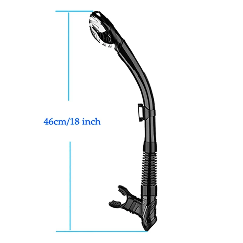 Breathing Tube Full Wet Flexible Silicone Mouthpiece Diving Snorkeling