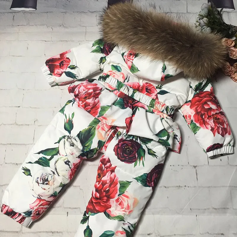 Snownsuit зимняя куртка детские куртки детский комбинезон зимний костюм для девочек и мальчиков нижний пуховик комбинезон лыжный костюм верхняя одежда