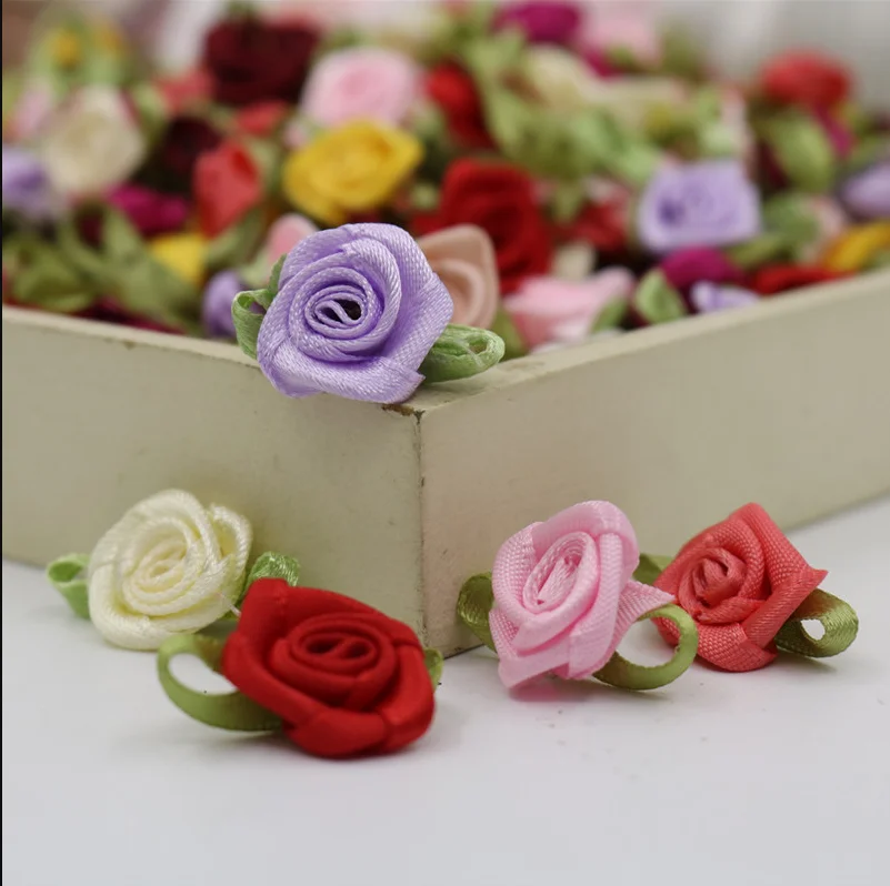 Mix Color Water Soluble Flower Embroidered Lace Trim Applique Craft 50 Pieces For DIY Material 13mm