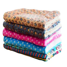 Покрывало для собаки осень-зима одеяло для домашних животных хлопковая подушка для собаки теплое одеяло плюшевое покрывало для собаки