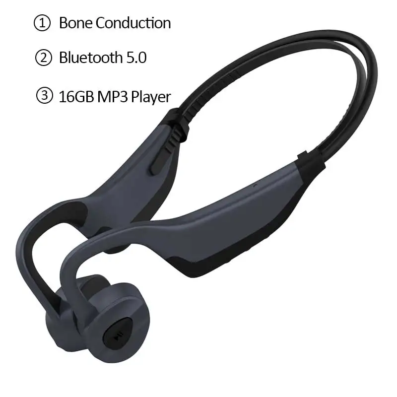 K7 IPX8 водонепроницаемый 16 Гб подводный MP3 музыкальный плеер костной проводимости