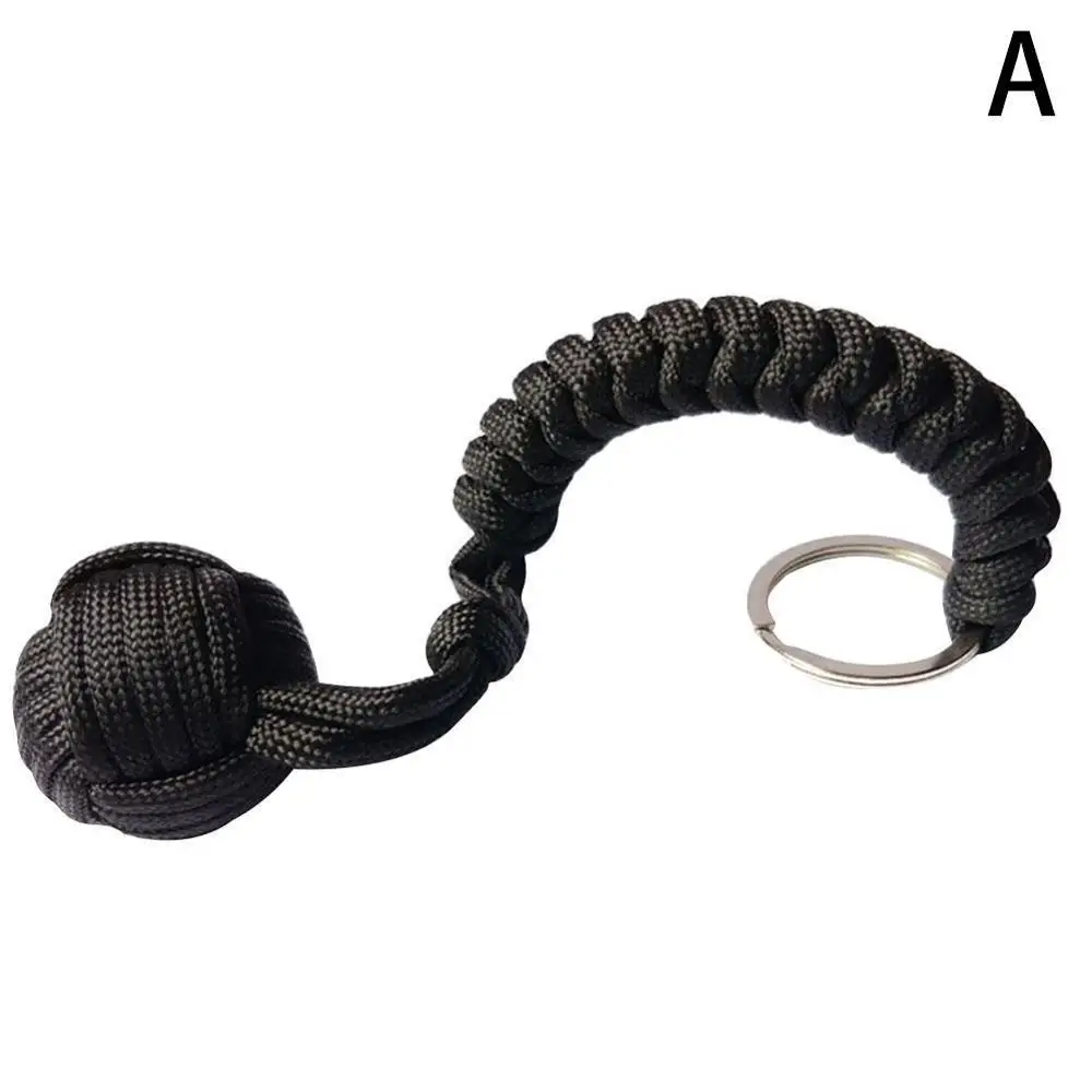 Бесконтактный стальной шар кулон парашютный шнур брелок для ключей ...