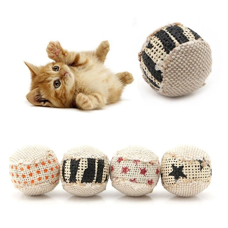 Interactive Games for Indoor Training Rolling or Fixed Colored Balls with Bells FuninCrea 5 Pcs Cat Ball Toys AC-01 Chewing Kitten Toys 