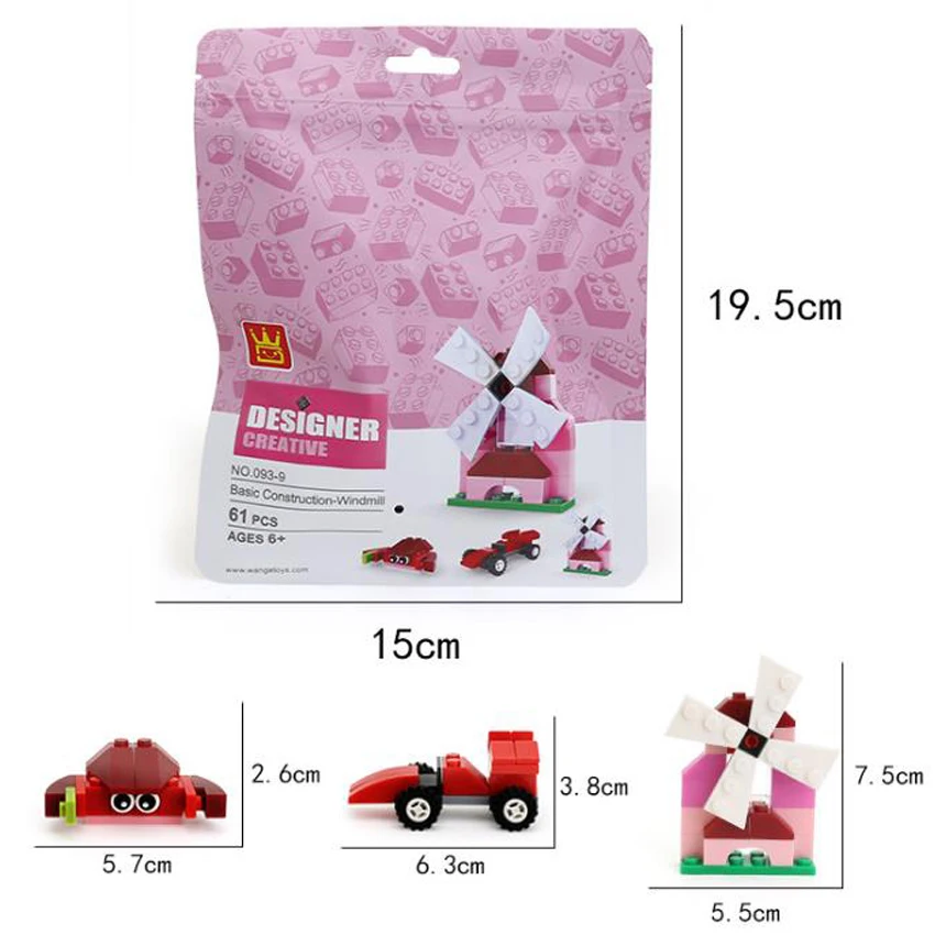 DOLLRYGA juguetes строительные блоки Краб Duplo Кирпичи DIY креативный knutselen kinderen lote 3D игрушка для детей в мешках набор блоков